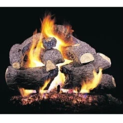 Real Fyre 18" Charred Royal English Oak Vented Logs, No Burner
