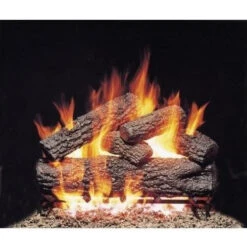 Real Fyre 24-in Post Oak Vented Logs Only No Burner - PO-24