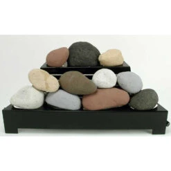 24-in Alterna | Calico FireStones | VF | Black Chassis | Variable Flame | NG