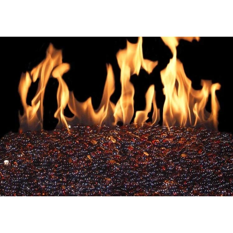 Fyre Gems 30-in Deep Amber, Vented G45 Burner | NG 3 Fyre Gems 30-in Deep Amber, Vented G45 Burner | NG