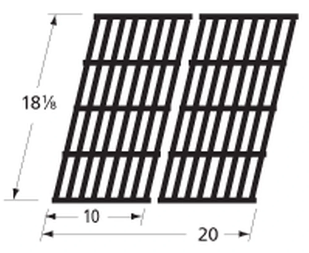 18 1/8 X 20, Outdoor Gourmet Cast Iron Cooking Grates - 65992 3 18 1/8 X 20, Outdoor Gourmet Cast Iron Cooking Grates - 65992