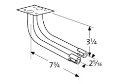 L-shaped Twin Venturi | Charmglow, Ellipse 5 L-shaped Twin Venturi | Charmglow, Ellipse -BBQ Haven Shop 73602 23704.1563798821.1500.1500