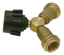 LPG Propane Y Splitter, Connect 2 Hoses/Regulators To 1 Tank | 7633