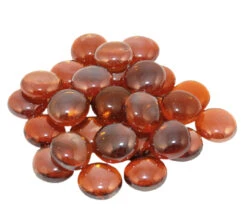 American Fyre 40 Lb Deep Amber Glass Gems - GLG-40-A