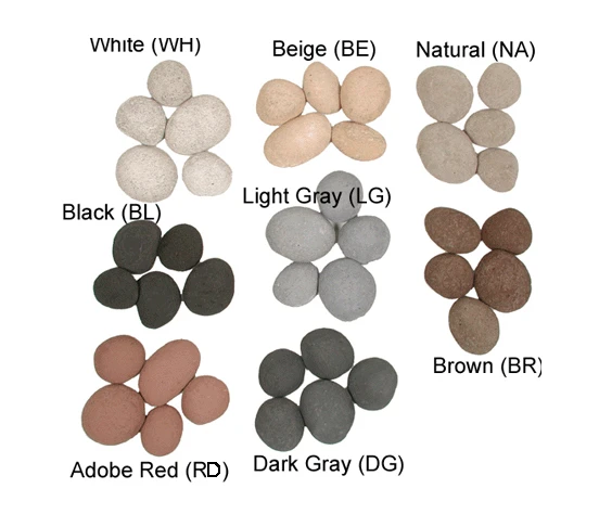 Rasmussen 24" Beige FireStones 3 Rasmussen 24" Beige FireStones