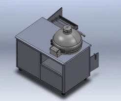 Challenger Designs Torch 54" Cart - Kamado Joe Big Joe II -BBQ Haven Shop Challenger Torch Cart Kamado Joe Back 57460.1634154703.1500.1500
