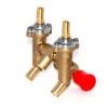 MHP JNR Twin Brass Valve Manifold Assembly - HHVLV -BBQ Haven Shop HHVLV 82413.1690483857.1500.1500