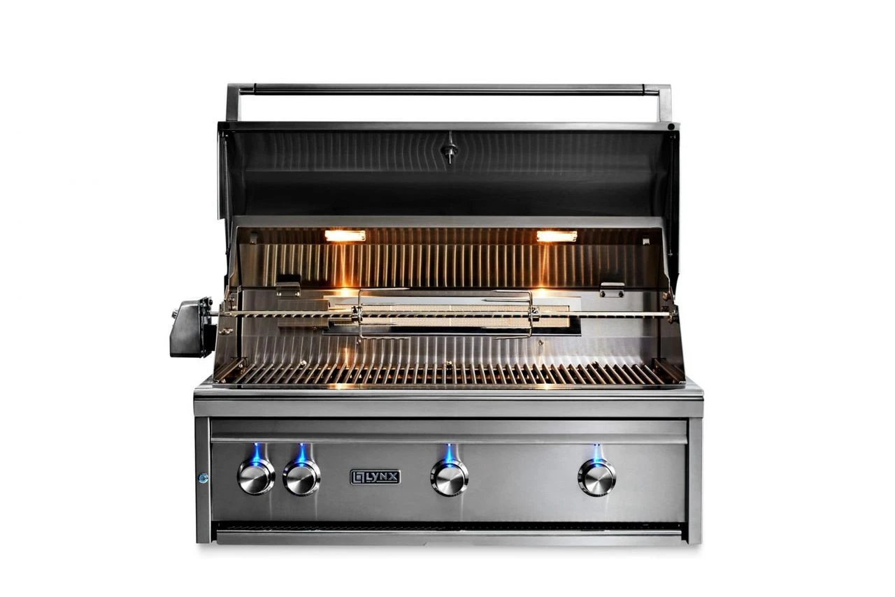 Lynx 36" Built-in Grill W All Ceramic Burners And Rotisserie - L36R-3 4 Lynx 36" Built-in Grill W All Ceramic Burners And Rotisserie - L36R-3 - Image 2