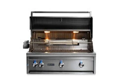 Lynx 36" Built-In Grill - 2 Ceramic Burners, 1 Trident W/ Rotisserie - L36TR 9 Lynx 36" Built-In Grill - 2 Ceramic Burners, 1 Trident W/ Rotisserie - L36TR -BBQ Haven Shop Lynx 36 Grill Lid Open Lights 32280.1696088711.1500.1500