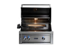 Lynx 30” Built-in Grill - 1 Trident Burner, 1 Ceramic Burner, Rotisserie - L30TR -BBQ Haven Shop Lynx L30 Hood Open 18225.1607032924.1500.1500