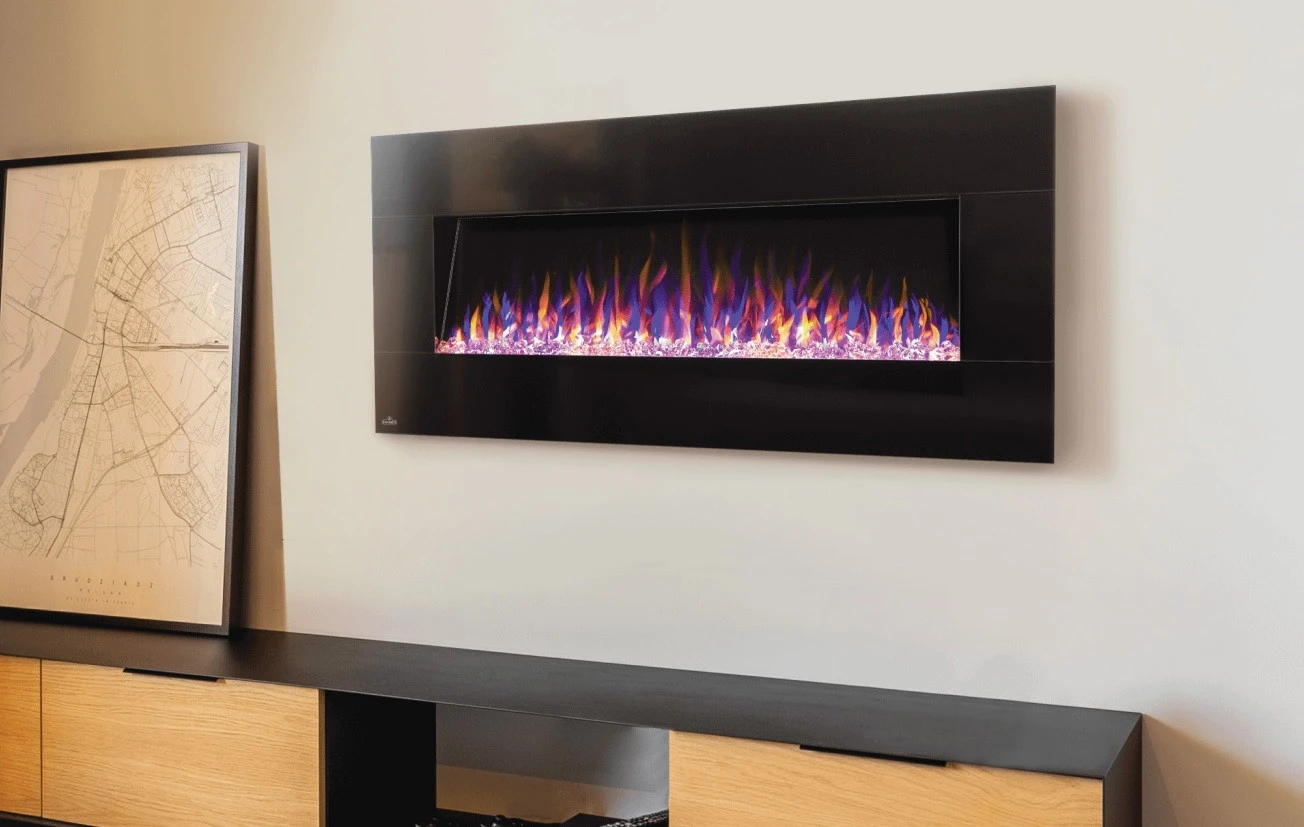 Napoleon Harsten Linear 50" Electric Wall Hanging Fireplace With Bluetooth - NEFL50HF-BT 3 Napoleon Harsten Linear 50" Electric Wall Hanging Fireplace With Bluetooth - NEFL50HF-BT