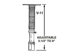 Universal Single Adjustable Flexible Venturi Stainless Steel - V11 -BBQ Haven Shop Venturi V11 42429.1683741154.1500.1500