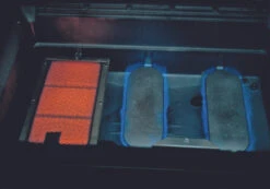 MHP Hybrid Propane Grill W/ SearMagic Grids On Black Cart 7 MHP Hybrid Propane Grill W/ SearMagic Grids On Black Cart -BBQ Haven Shop WHRG THRG Inside Burner Flames 04615.1600872545.1500.1500