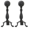 Ball Fireplace Andiron W Short Shank -BBQ Haven Shop andrion ball 21437.1477025421.1500.1500