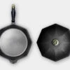 Finex 10" Cast Iron Skillet With Lid -BBQ Haven Shop finex skillet 12 lid 65381.1615906884.1500.1500