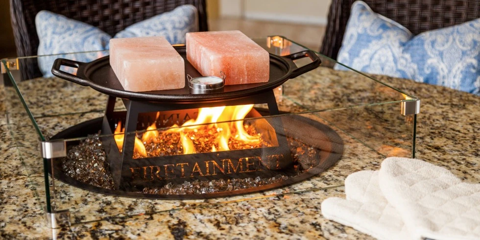 Firetainment Naples 54" Round Firepit Grilling Table 4 Firetainment Naples 54" Round Firepit Grilling Table - Image 2