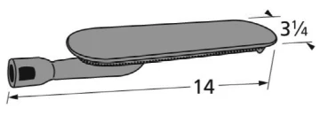 14 X 3 1/4, Grand Hall, Kenmore Cast Iron Pipe Burner- CIKO2 4 14 X 3 1/4, Grand Hall, Kenmore Cast Iron Pipe Burner- CIKO2 - Image 2
