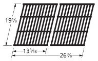 19 1/8 X 26 3/8, Cast Iron Cooking Grid, Perfect Flame - 61812 3 19 1/8 X 26 3/8, Cast Iron Cooking Grid, Perfect Flame - 61812