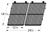 14 11/16 X 24 1/2, Cast Iron Cooking Grid, Broil King