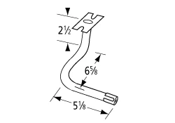 Charmglow CC-1 Grill Replacement Left Side Venturi Tube - V5 3 Charmglow CC-1 Grill Replacement Left Side Venturi Tube - V5