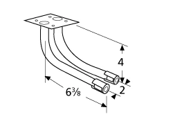 L-shaped Venturi, Arkla, Charmglow 3 L-shaped Venturi, Arkla, Charmglow