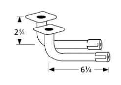 Sunbeam L Shaped Venturi Tubes Pair - 74202