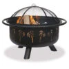 Bronze Fire Bowl W Palm Tree Design -BBQ Haven Shop yhst 87469101818510 2155 61998066 55741.1477008436.1500.1500